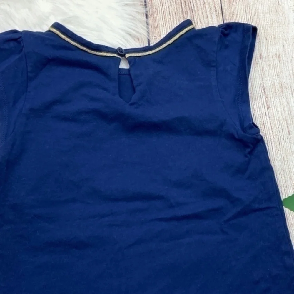 Carters Girls Cap Sleeve Top Size 5 Dark Blue
